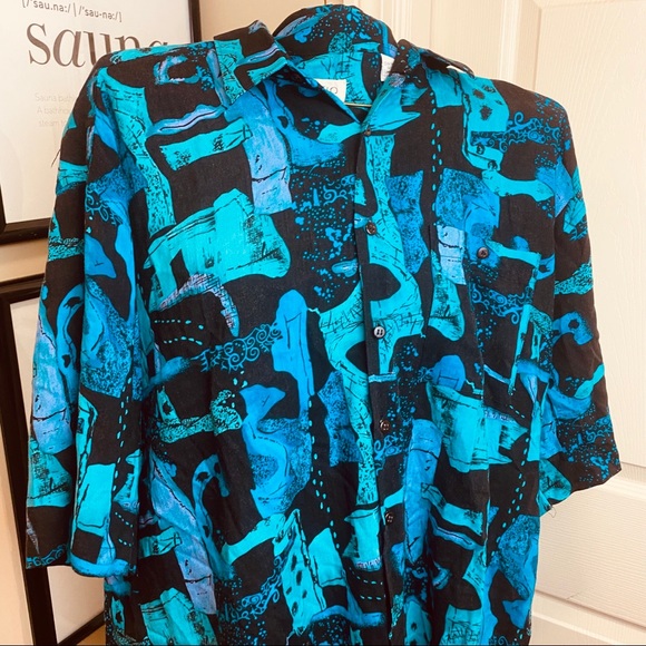 Vintage Montello XL Button up flowy shirt. - Picture 9 of 11